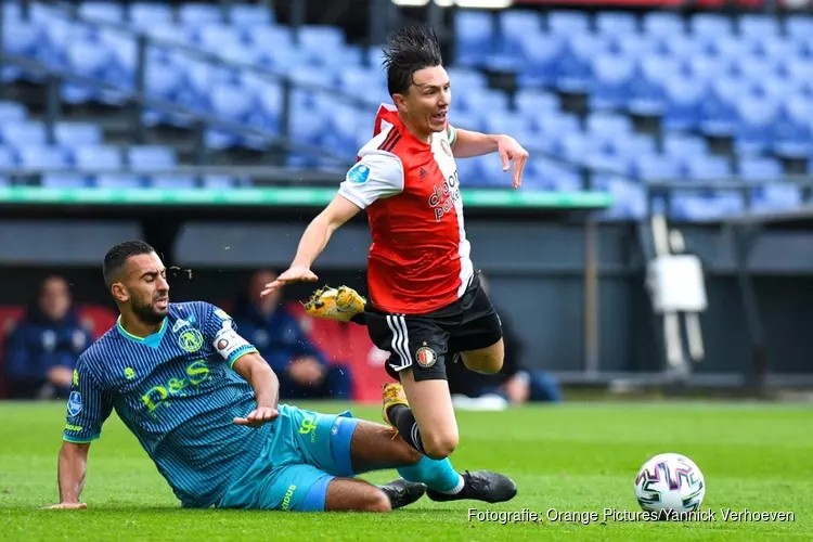 Feyenoord en Sparta spelen gelijk in matige stadsderby