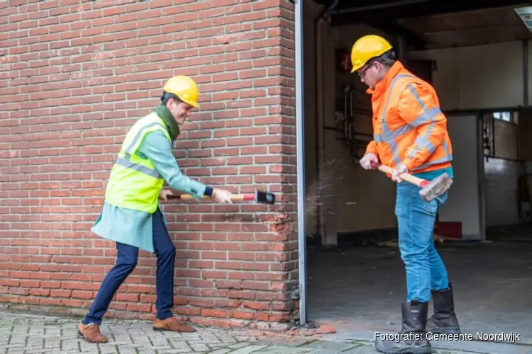 Sloop markeert start aanleg tijdelijke parkeerplaatsen