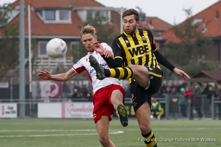 Rijnsburgse Boys in blessuretijd naast Noordwijk