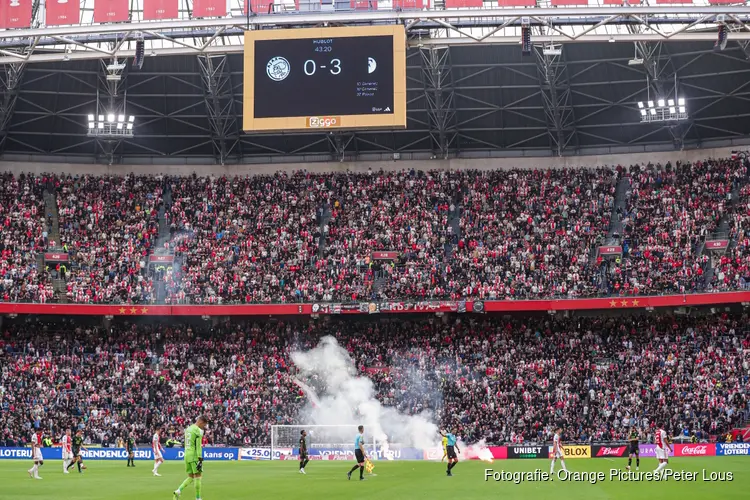 Klassieker Ajax-Feyenoord bij 0-3 stand gestaakt